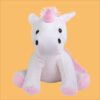 Kuscheltier Einhorn in weiß mit pinken Akzenten
